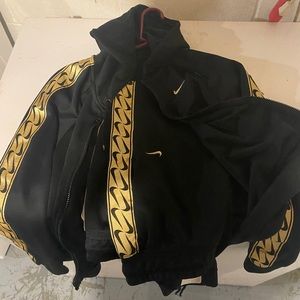 Gold Nike tracksuit